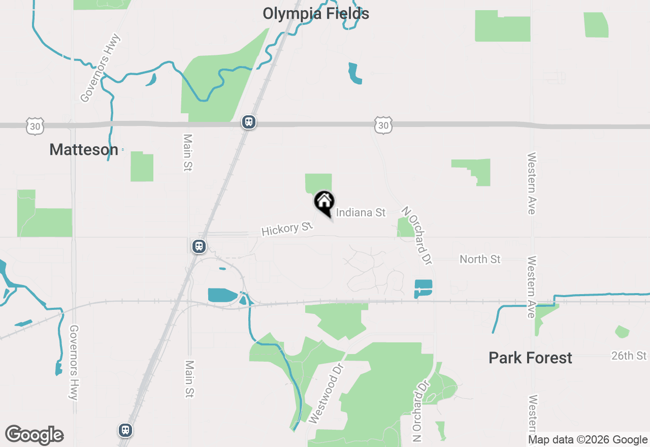 Map of 216 Lee Street, Park Forest, IL 60466