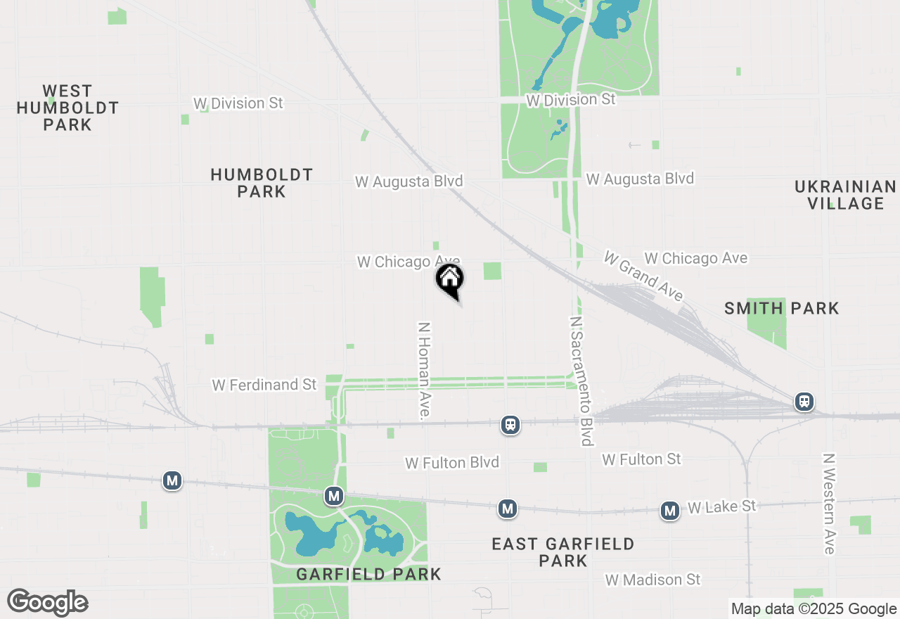 Map of 649 N Christiana Avenue, Chicago, IL 60624