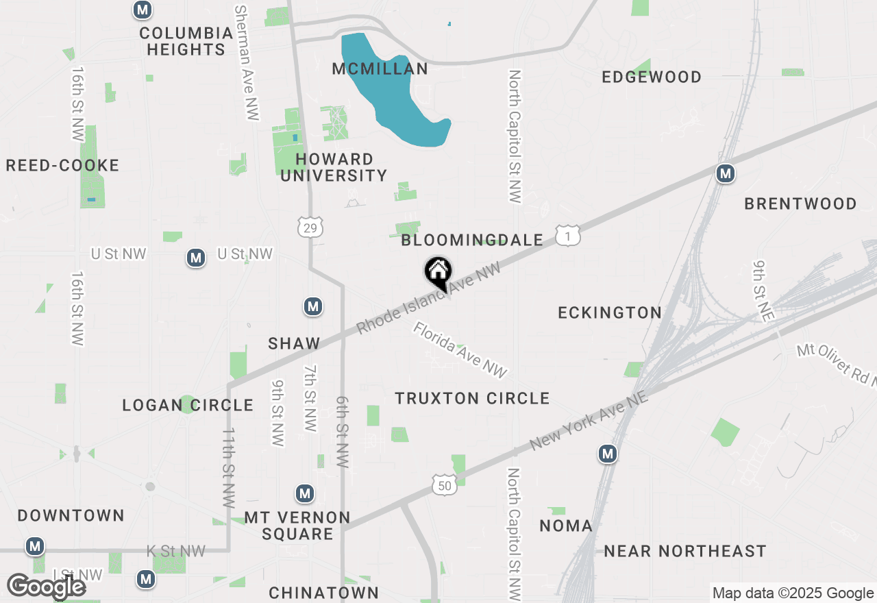 Map of 150 Seaton Place Nw #3, Washington, DC 20001