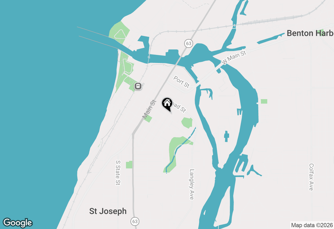 Map of 907 Market Street, St. Joseph, MI 49085