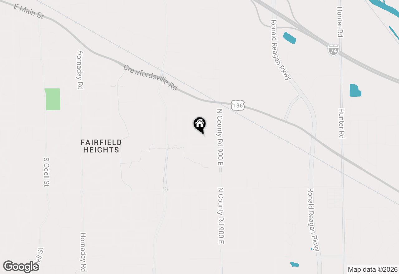 Map of 1704 Creekside Drive, Brownsburg, IN 46112