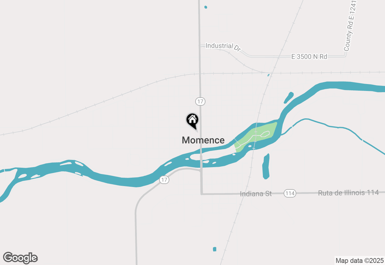 Map of 112 N Pine Street, Momence, IL 60954