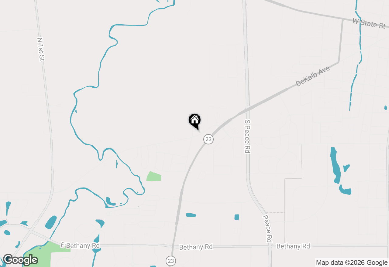 Map of 1462 Ridge Drive, Sycamore, IL 60178