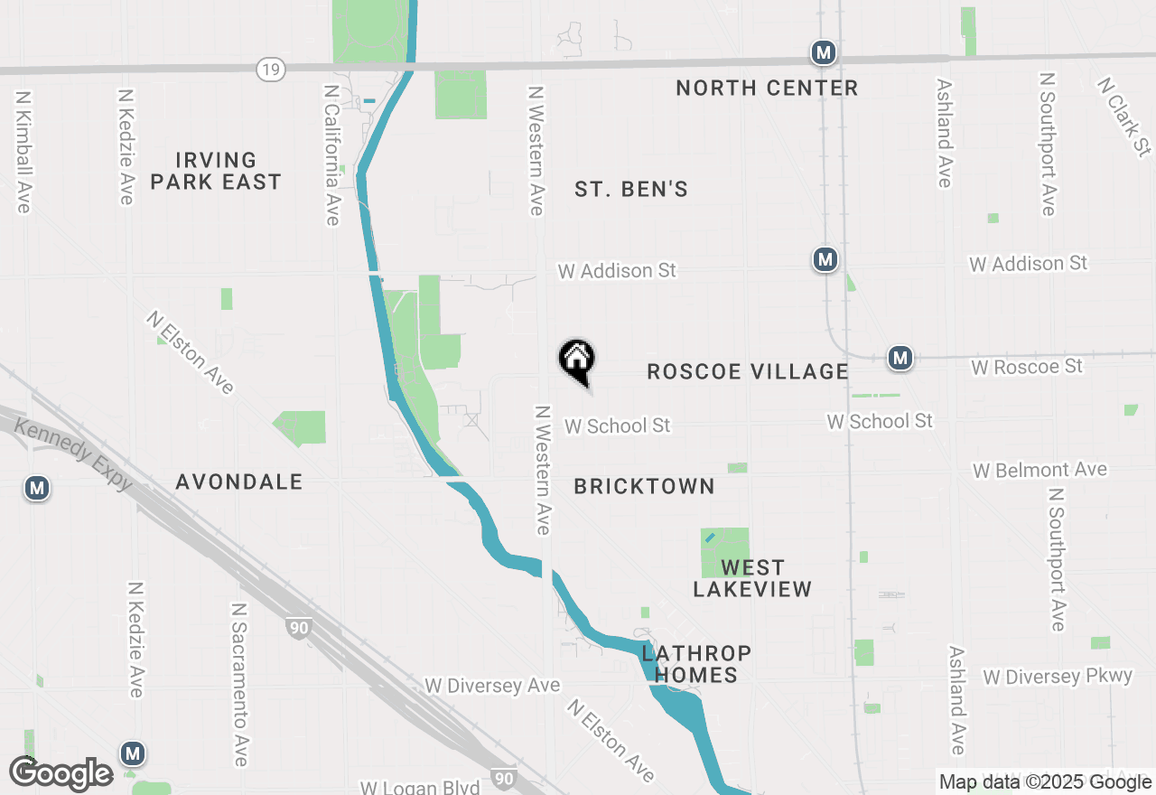 Map of 3335 N Claremont Avenue, Chicago, IL 60618
