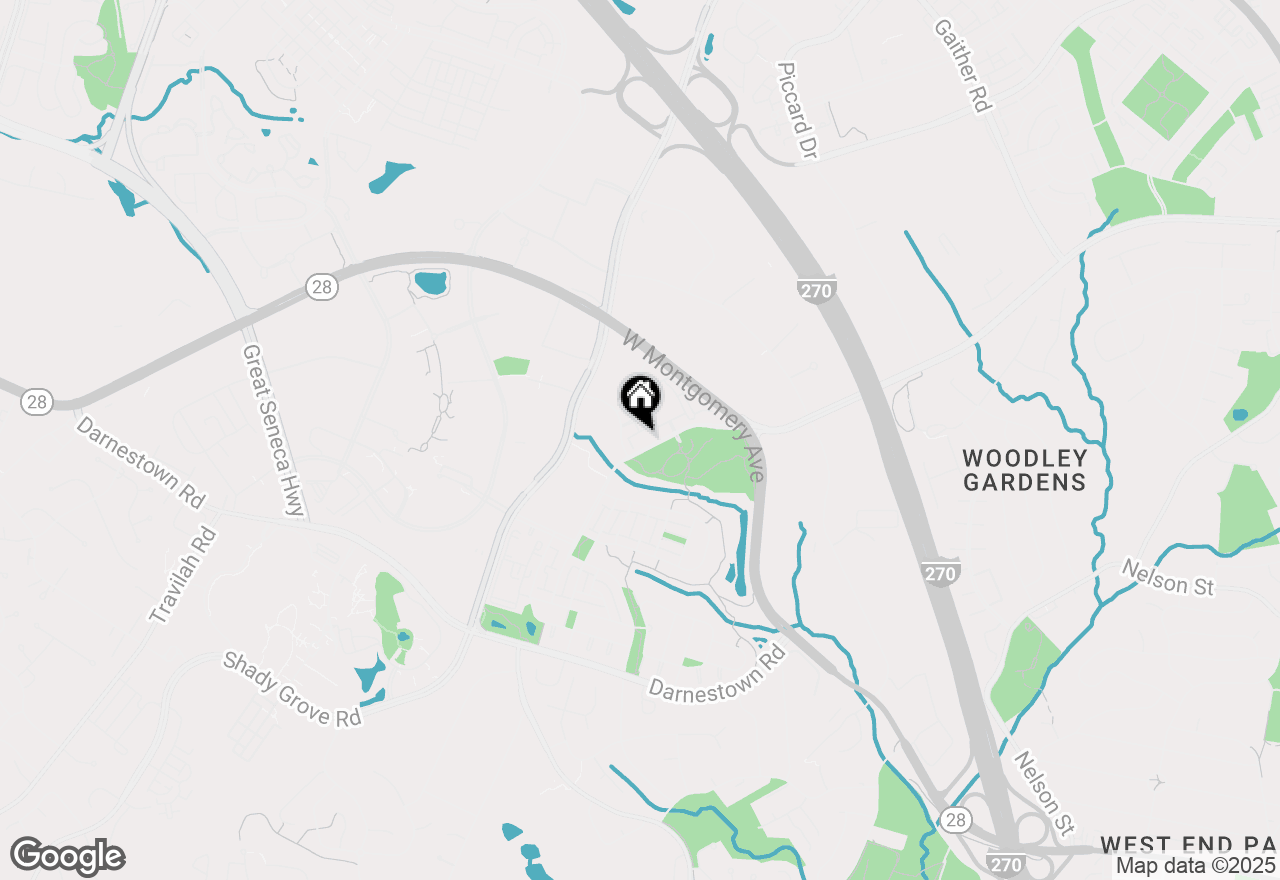 Map of 701 Fallsgrove Drive #311, Rockville, MD 20850