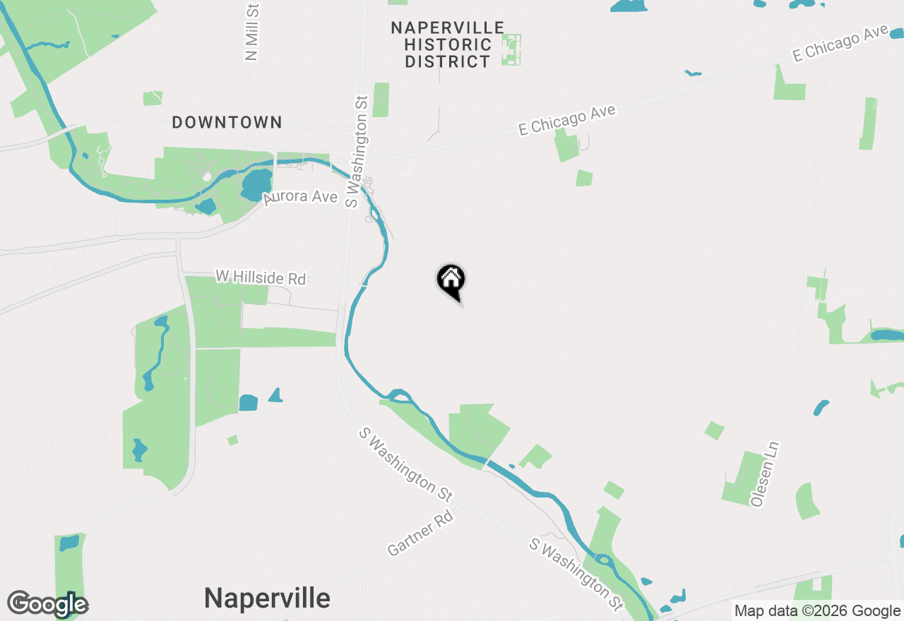 Map of 641 S Loomis Street, Naperville, IL 60540