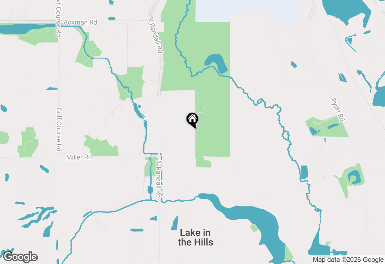 Map of 1403 Jefferson Street, Lake In The Hills, IL 60156