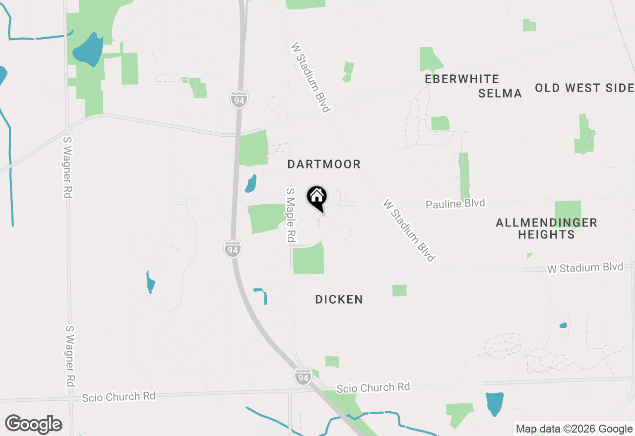 Map of 2116 Pauline Boulevard #302, Ann Arbor, MI 48103