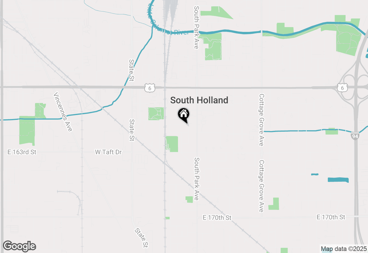 Map of 313 E 164th Pl., South Holland, IL 60473