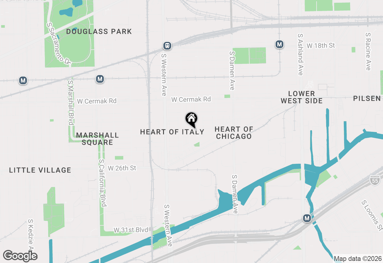 Map of 2226 W 24th Street, Chicago, IL 60608