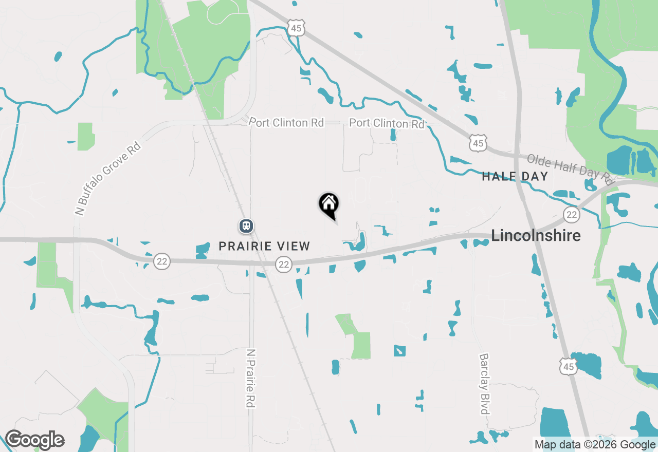 Map of 23061 N Apple Hill Lane, Lincolnshire, IL 60069