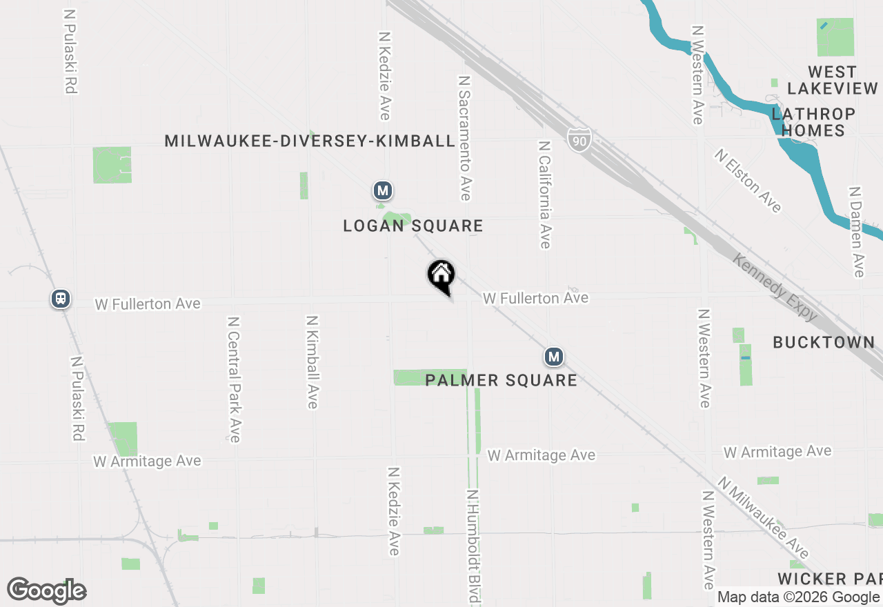 Map of 3041 W Fullerton Avenue, Chicago, IL 60647