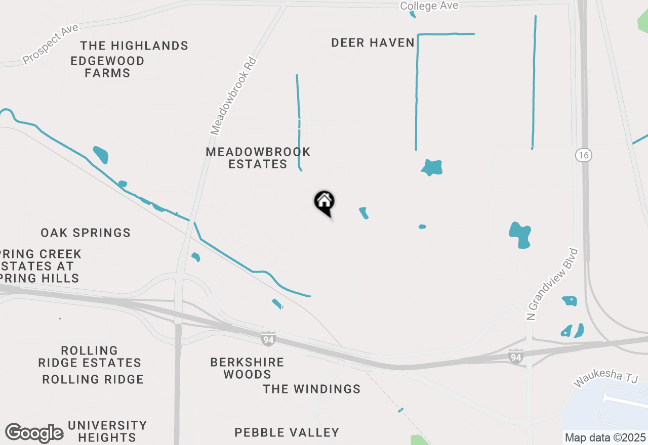 Map of N16W26420 Meadowgrass Cir #G, Pewaukee, WI 53072