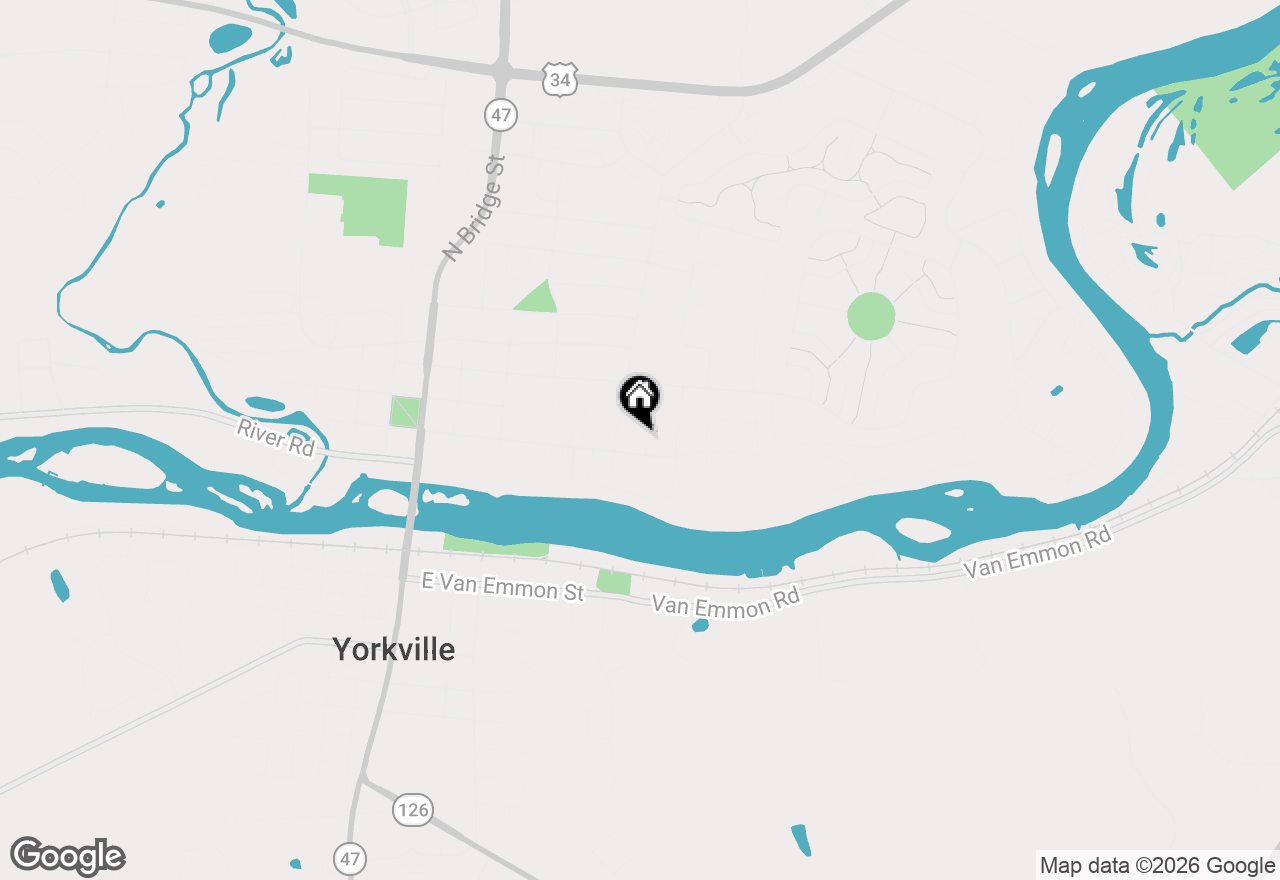 Map of 303 Woodworth Street, Yorkville, IL 60560