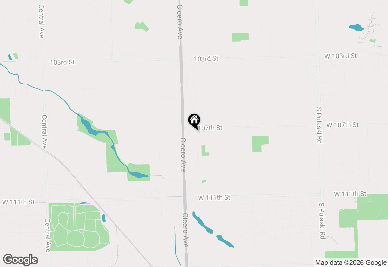 Map of 10701 Keating Avenue #3A, Oak Lawn, IL 60453