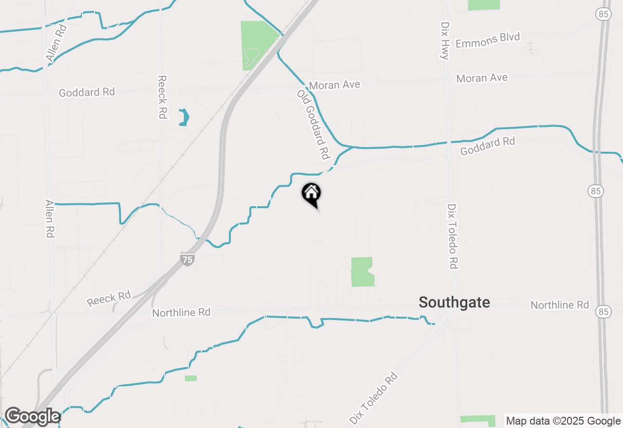 Map of 15048 Yorkshire Street, Southgate, MI 48195