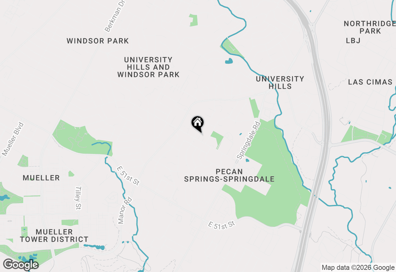 Map of 5703 Gloucester Ln #A, Austin, TX 78723