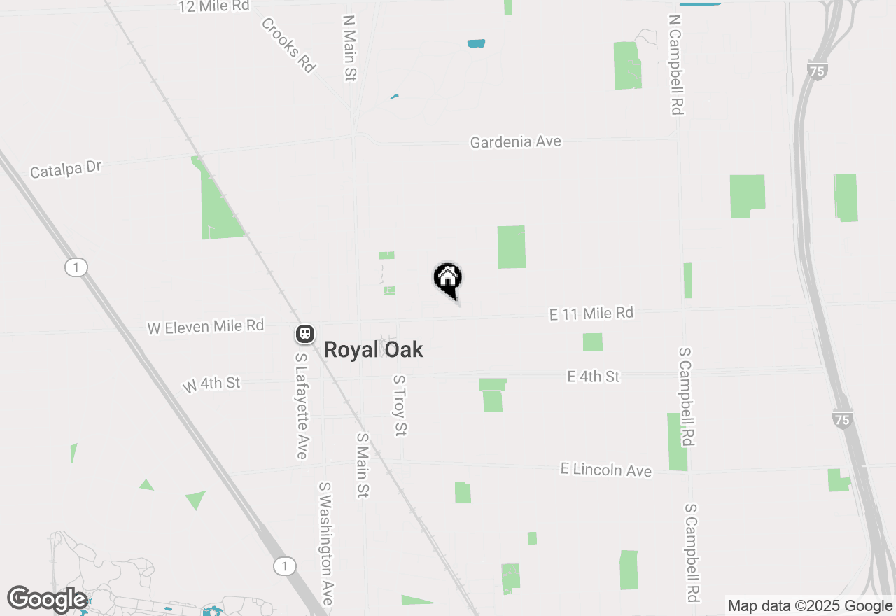 Map of 101 Curry Avenue #530, Royal Oak, MI 48067