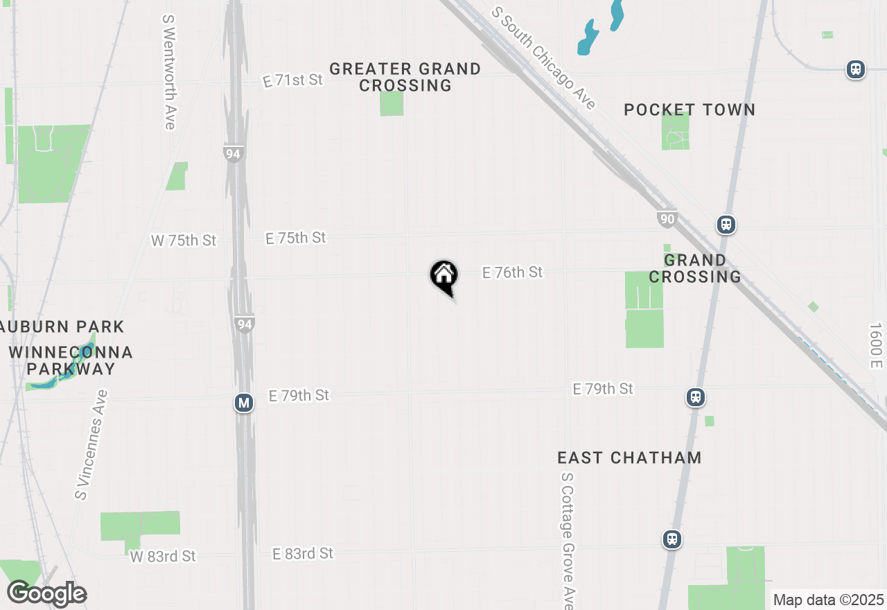 Map of 7648 S Eberhart Avenue, Chicago, IL 60619