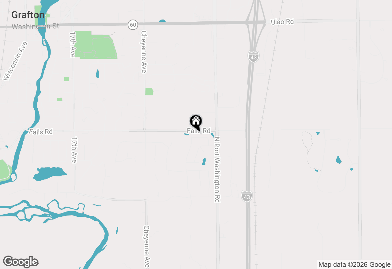 Map of 2368 Kiowa Dr, Grafton, WI 53024