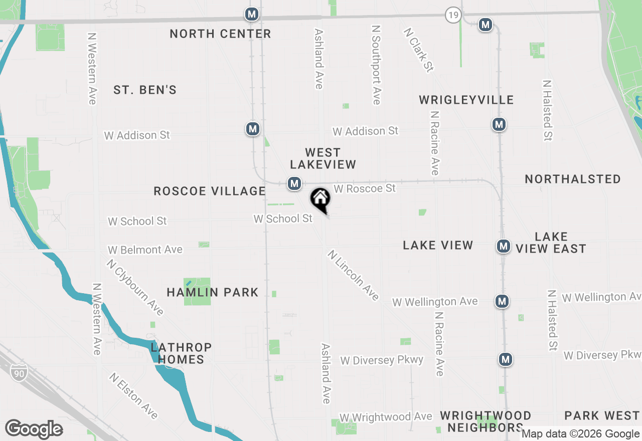 Map of 1601 W School Street #304, Chicago, IL 60657