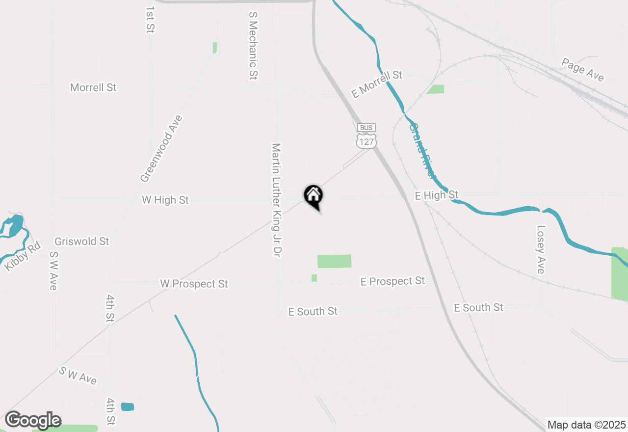 Map of 1402 Carl Breeding Way, Jackson, MI 49203