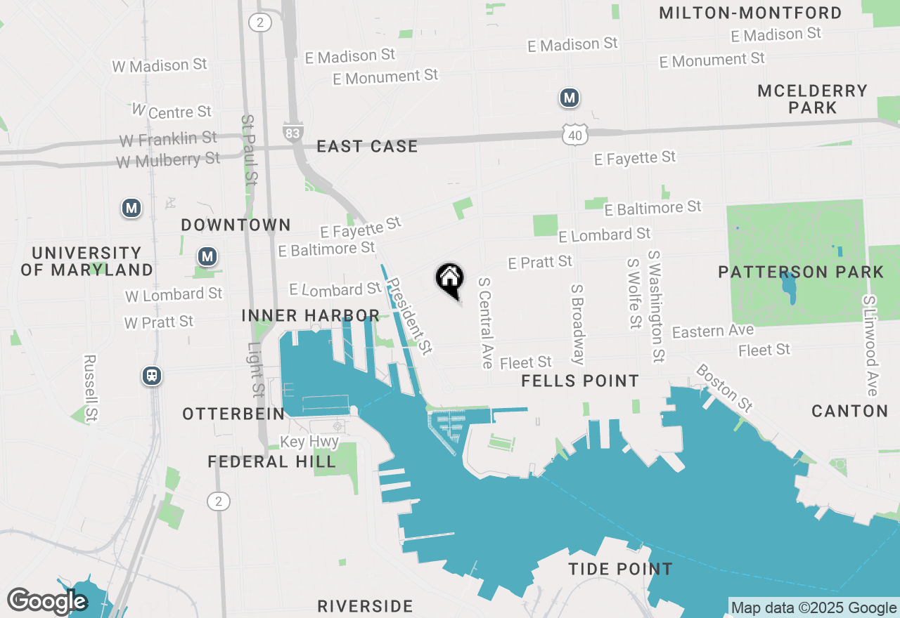 Map of 915 Stiles Street, Baltimore, MD 21202