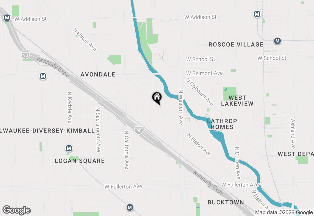 Map of 2954 N Elston Avenue, Chicago, IL 60618