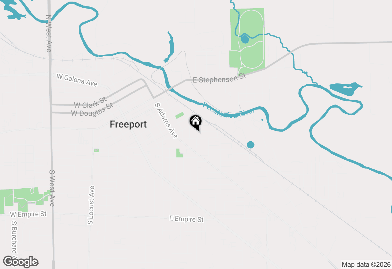 Map of 458 S Float Avenue, Freeport, IL 61032