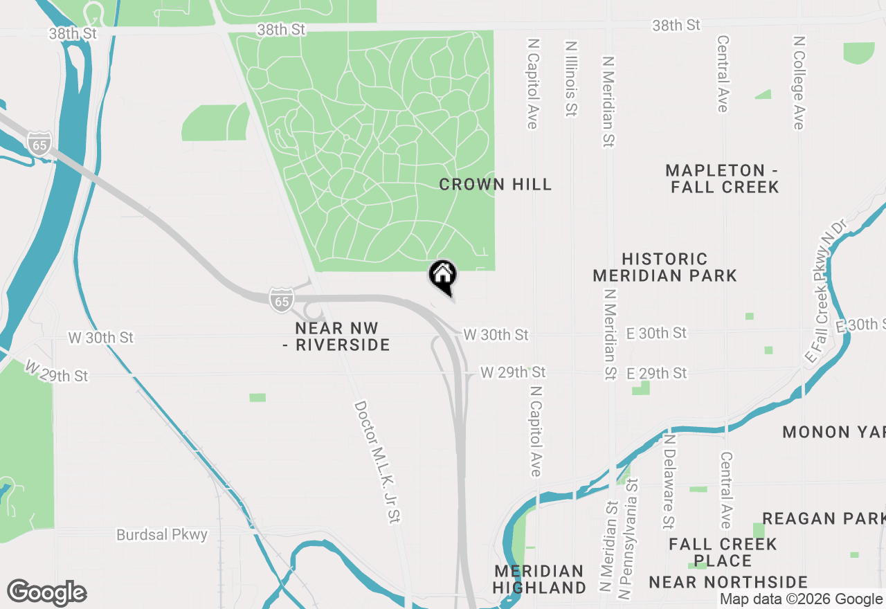 Map of 448 W 31st Street, Indianapolis, IN 46208