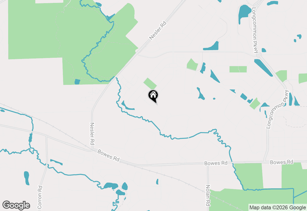 Map of 2989 Wagon Road, Elgin, IL 60124