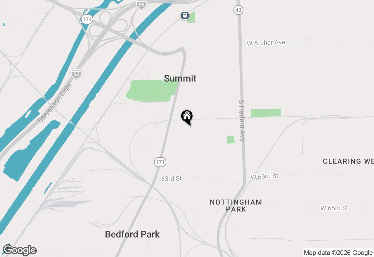 Map of 6057 S 75th Court, Summit, IL 60501