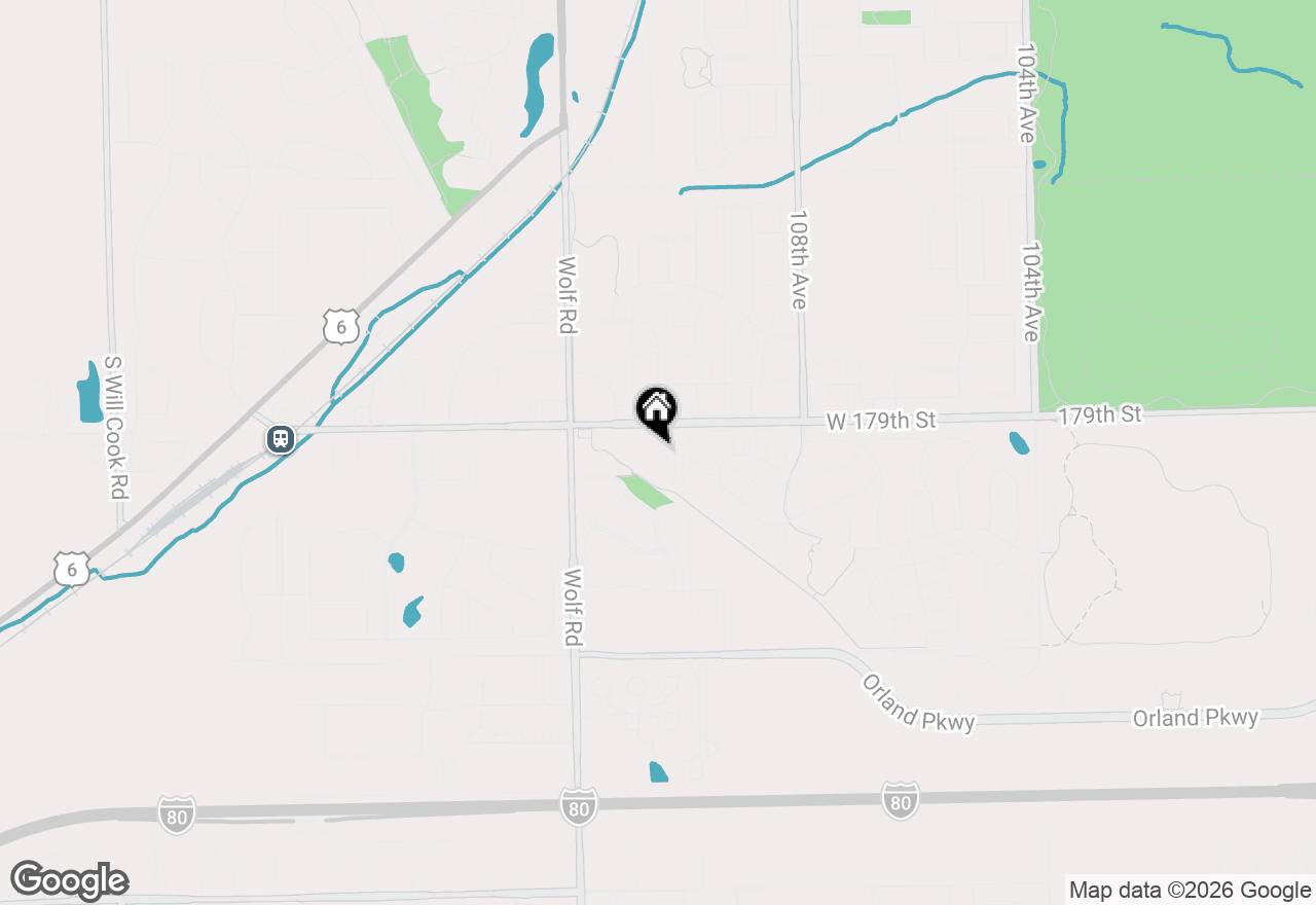 Map of 17930 Fountain Circle, Orland Park, IL 60467