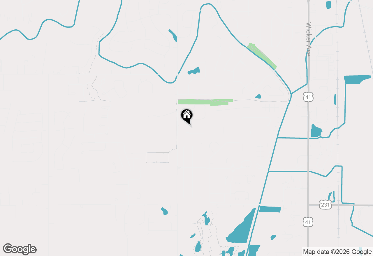 Map of 12632 Patnoe Drive, St. John, IN 46373
