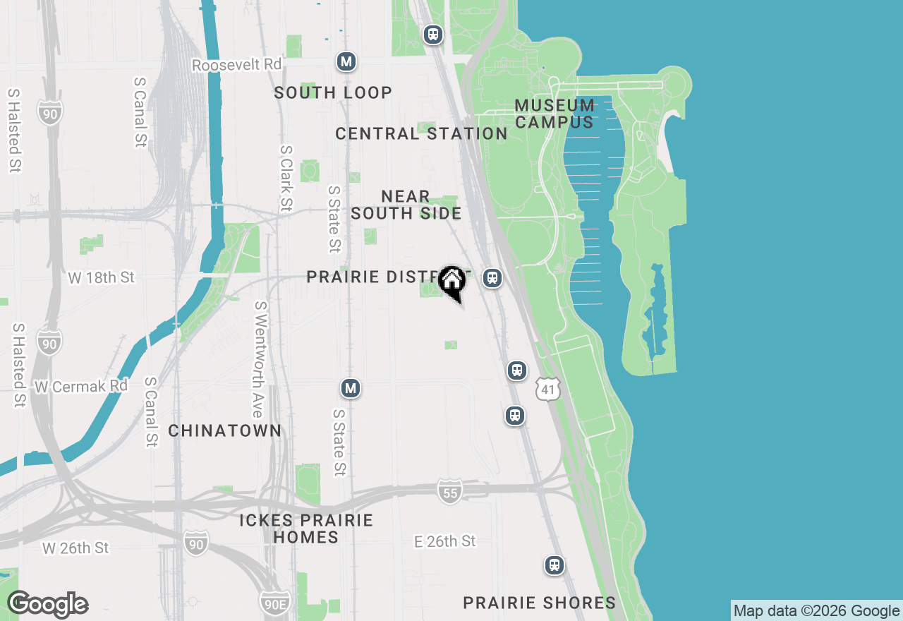 Map of 1919 S Prairie Avenue #3, Chicago, IL 60616