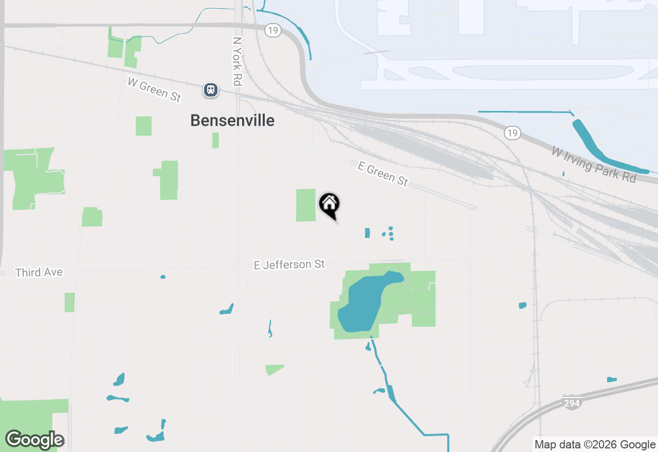 Map of 502 E Memorial Road, Bensenville, IL 60106