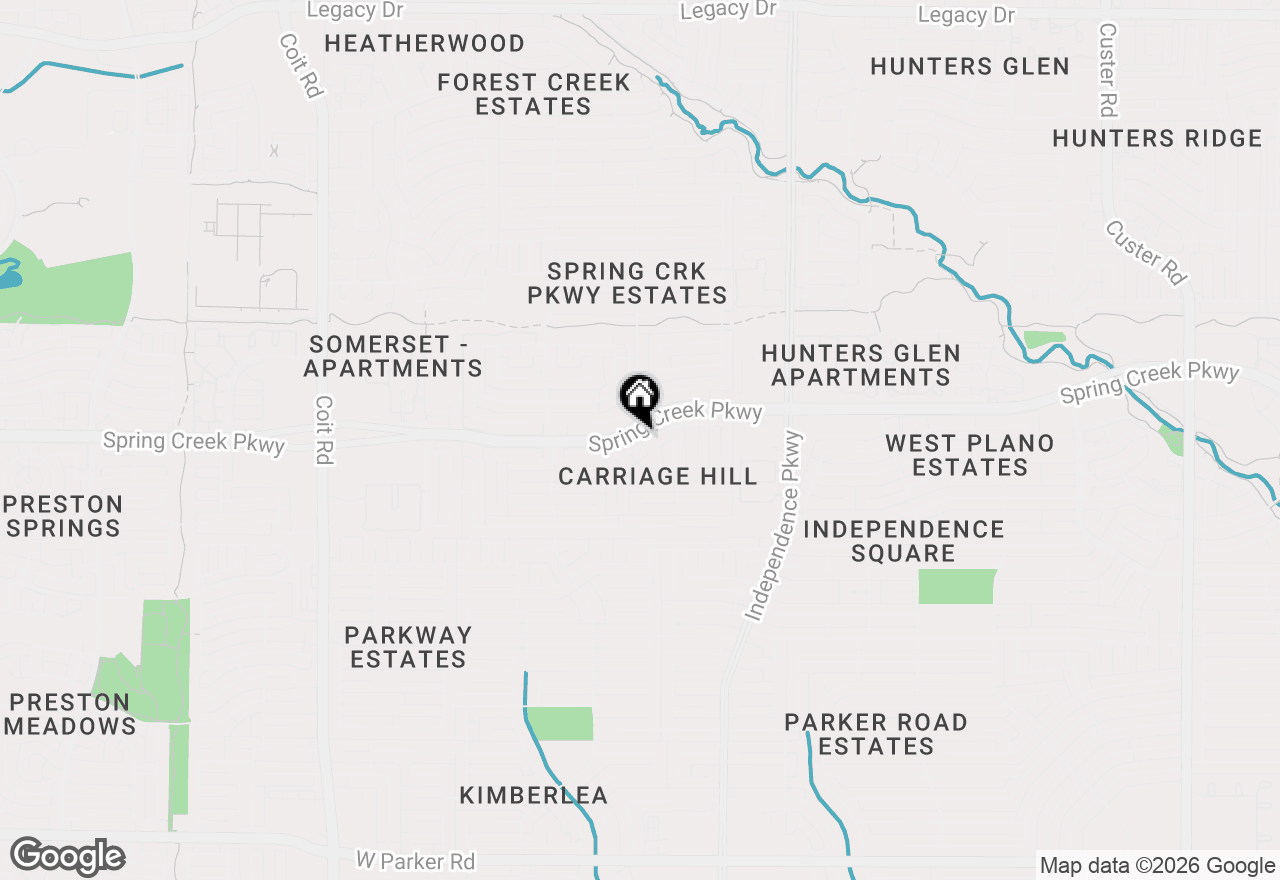 Map of 3317 Sandy Trail Lane, Plano, TX 75023