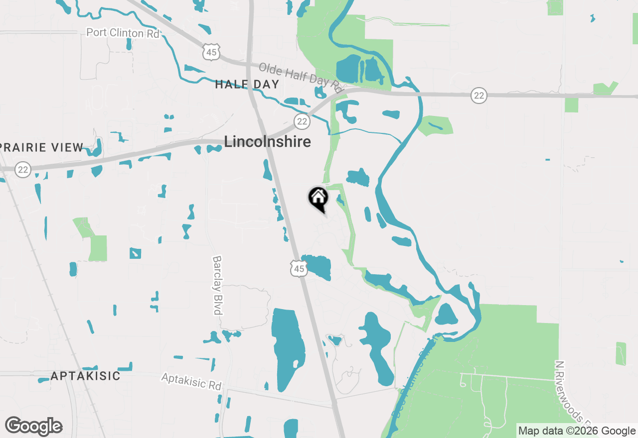 Map of 556 Rivershire Place, Lincolnshire, IL 60069