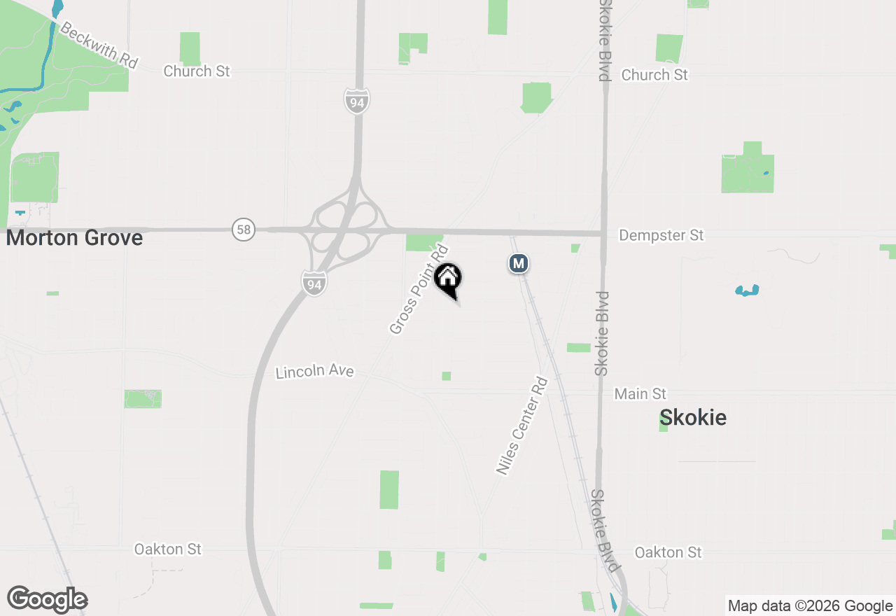Map of 5156 Greenleaf Street, Skokie, IL 60077