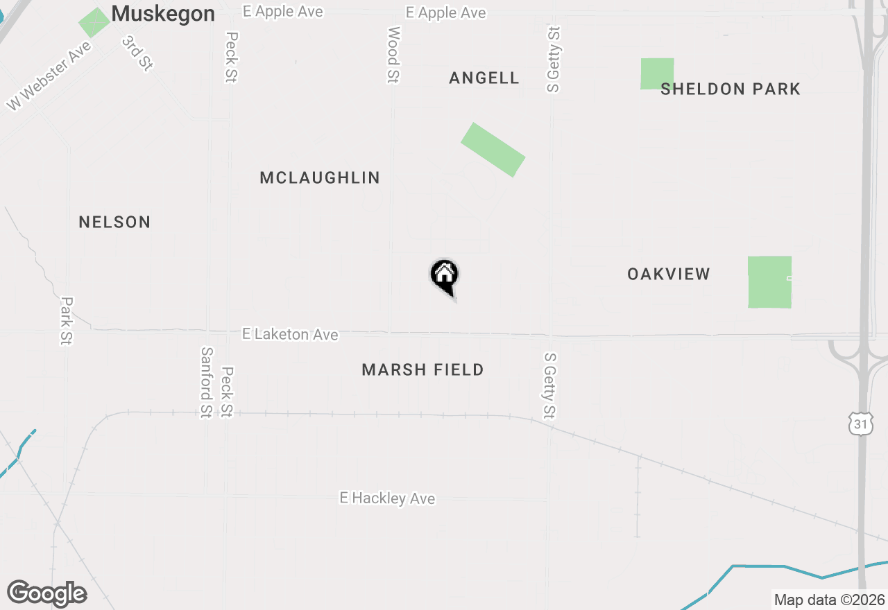 Map of 1721 Jarman Street, Muskegon, MI 49442