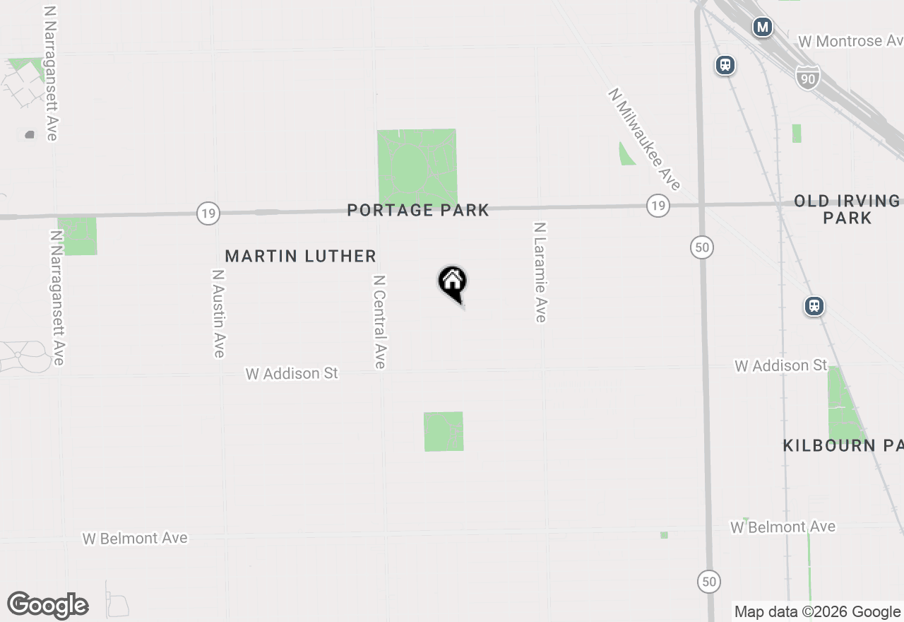 Map of 5411 W Warwick Avenue, Chicago, IL 60641
