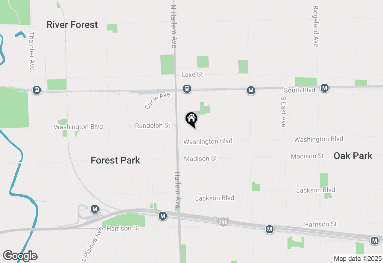 Map of 317 Wisconsin Avenue #1A, Oak Park, IL 60302