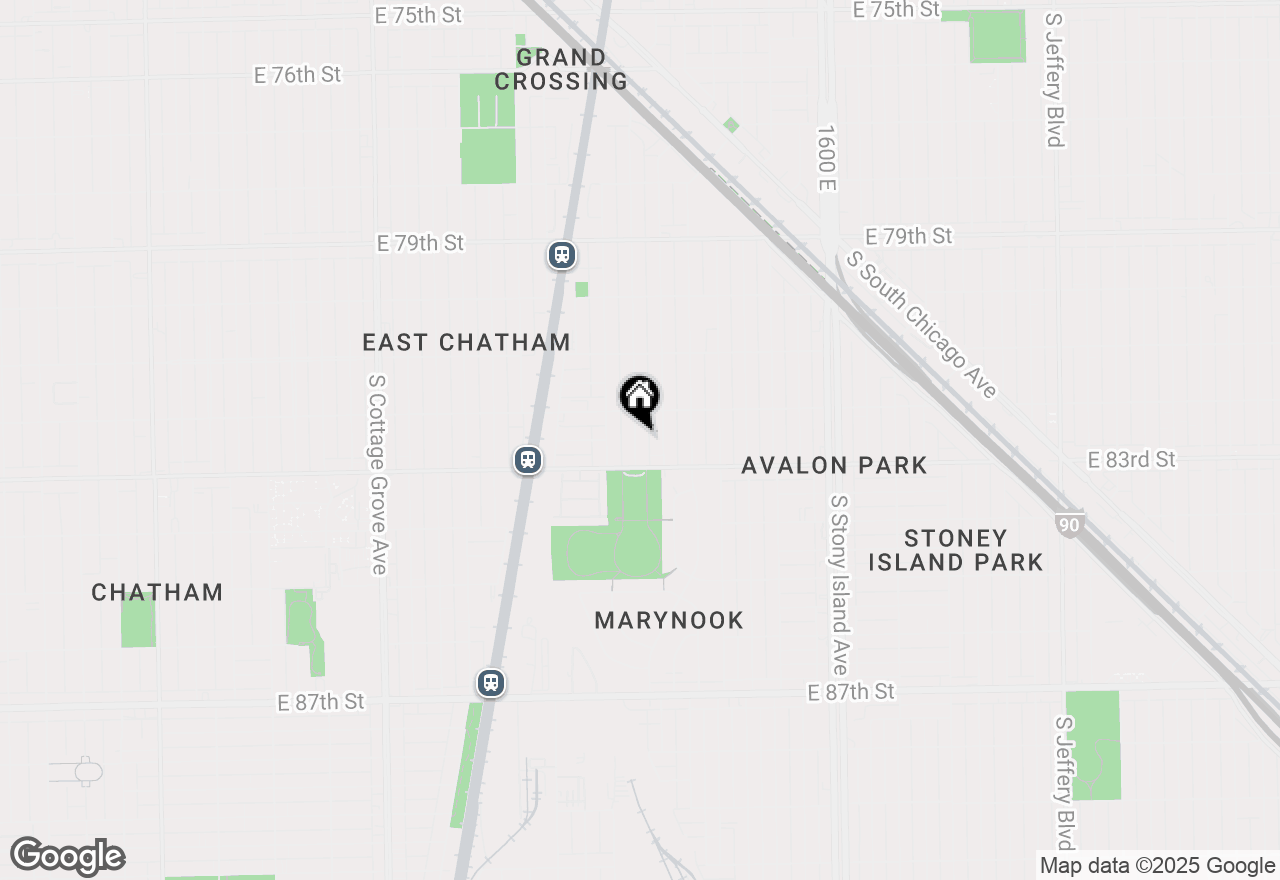 Map of 8229 S Avalon Avenue, Chicago, IL 60619