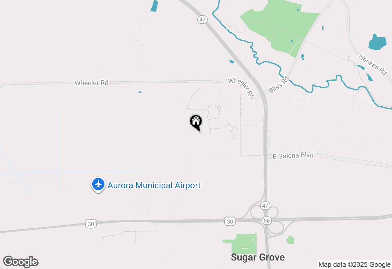 Map of 226 W Park Avenue #A, Sugar Grove, IL 60554