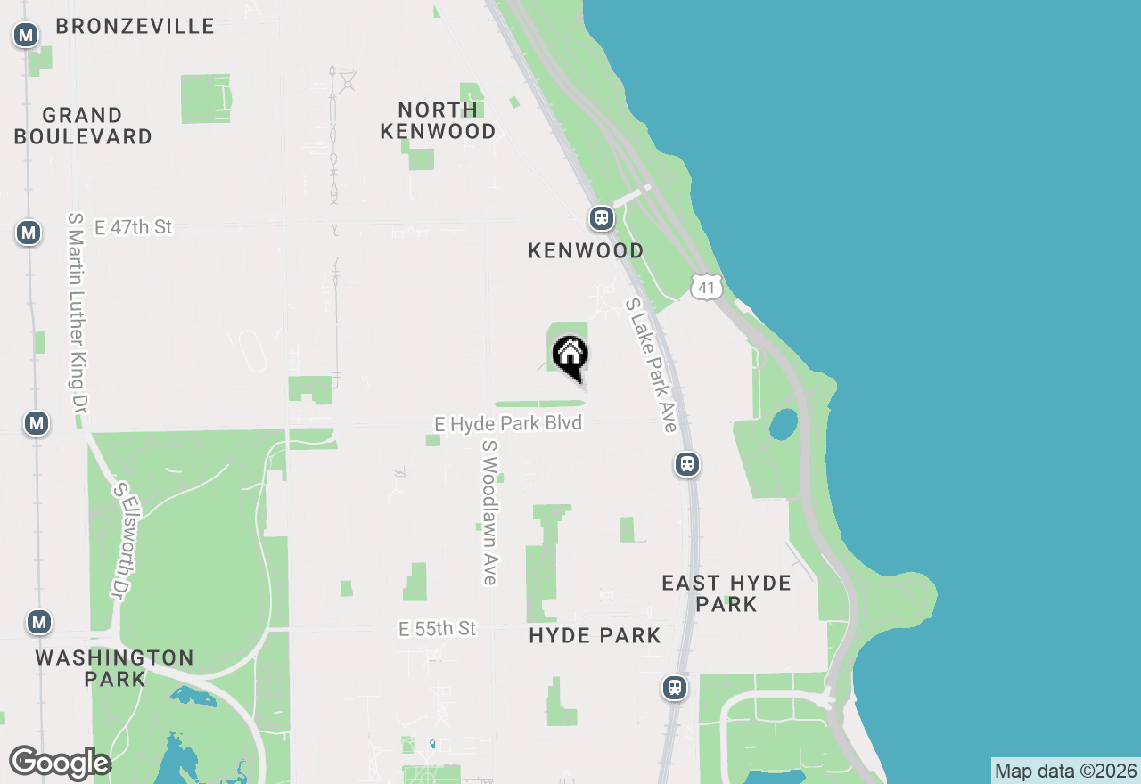 Map of 1352 E Madison Park #2, Chicago, IL 60615