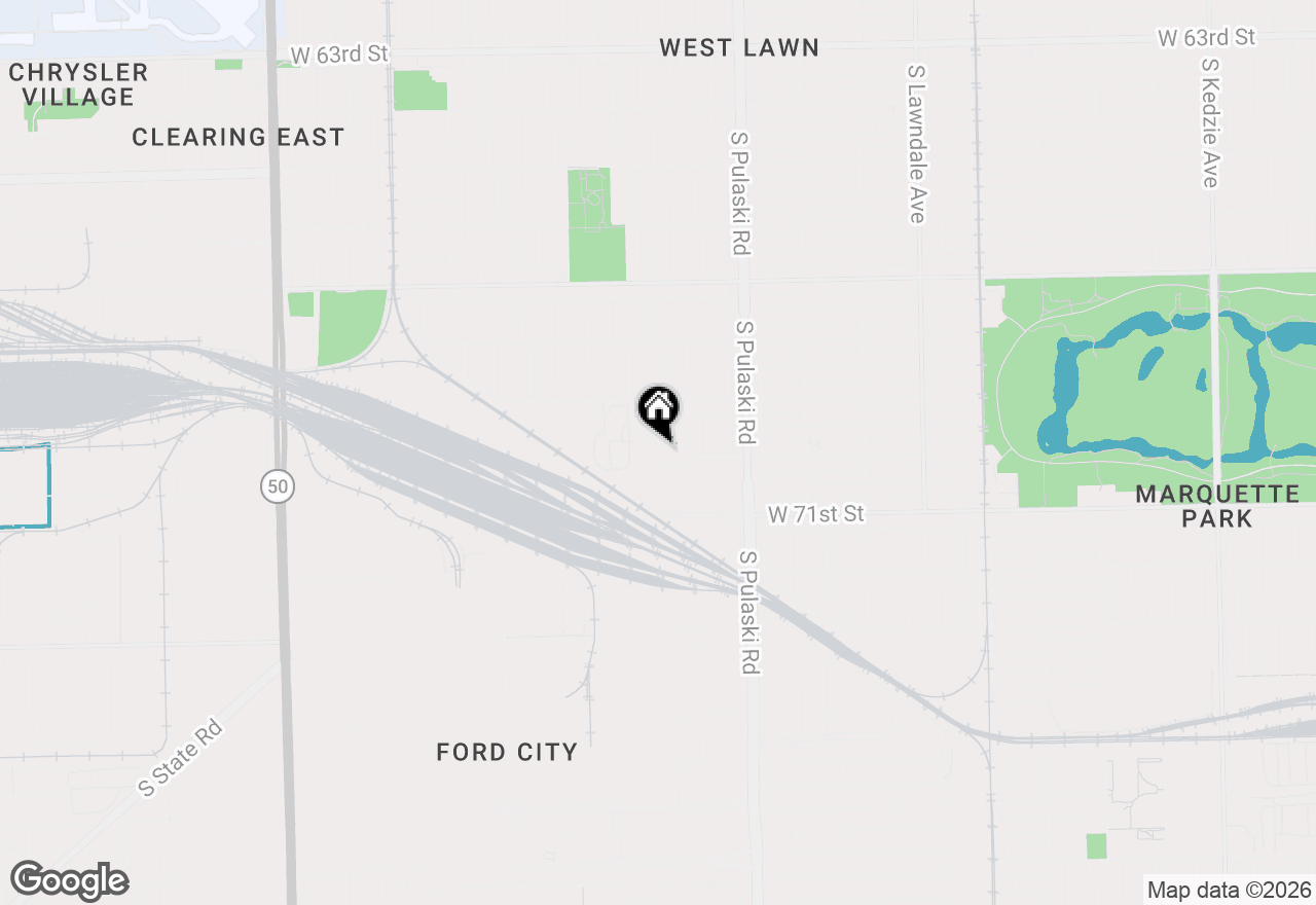 Map of 4131 W 70th Street, Chicago, IL 60629