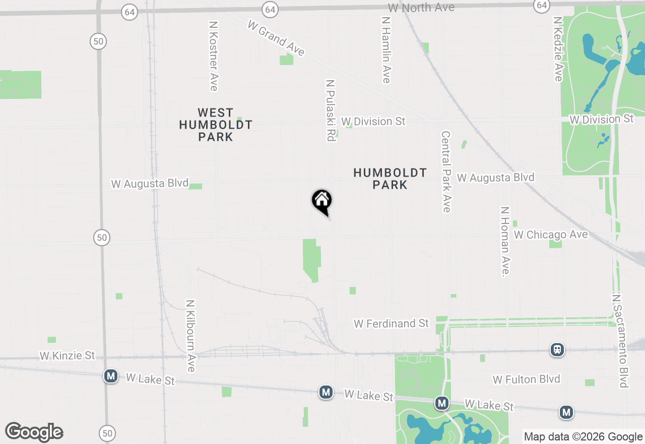 Map of 831 N Keystone Avenue, Chicago, IL 60651