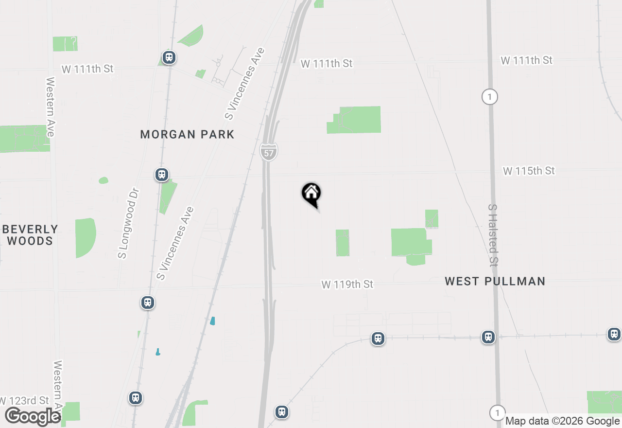 Map of 11624 S Bishop Street, Chicago, IL 60643