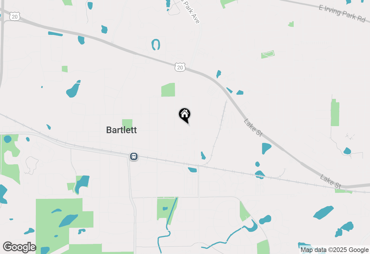 Map of 105 N Chase Avenue, Bartlett, IL 60103