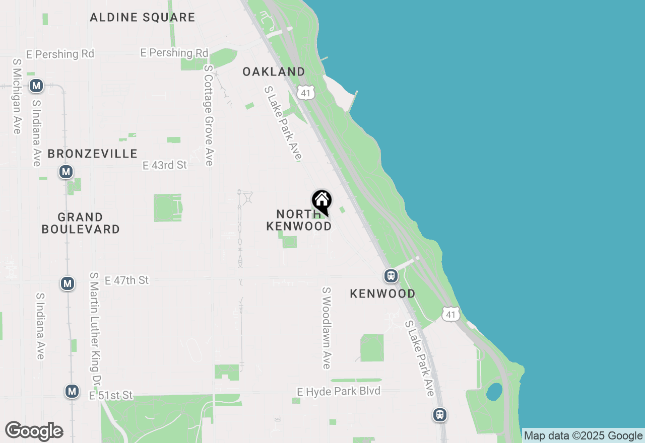 Map of 1151 E 45th Street #1151, Chicago, IL 60653